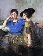 Edmund Charles Tarbell Sisters oil painting